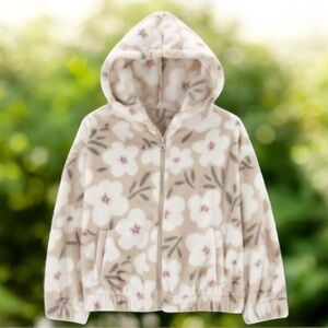 CARTER’S floral fleece jacket toddler girl’s coat size 4